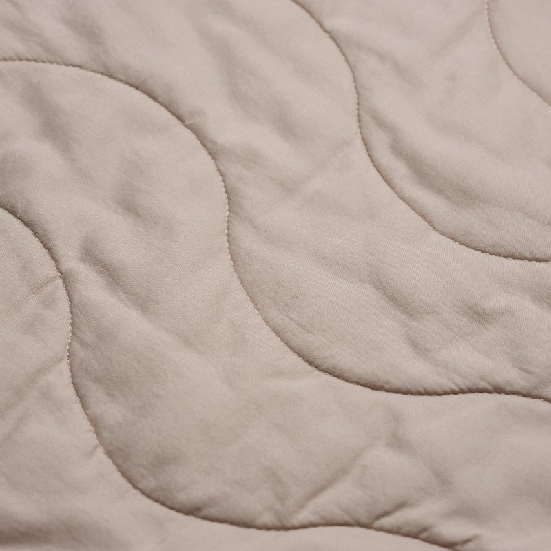 PigletinBed WashedCottonWaveQuilt WarmGrey 3