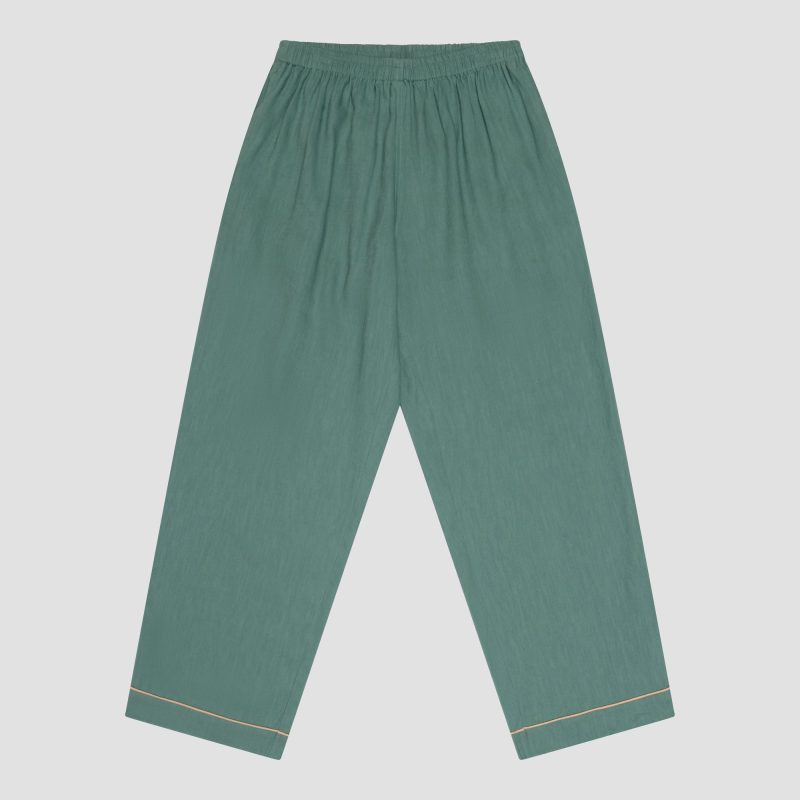 PigletinBed Women sLinenTencelPJ TranquilGreen Trousers