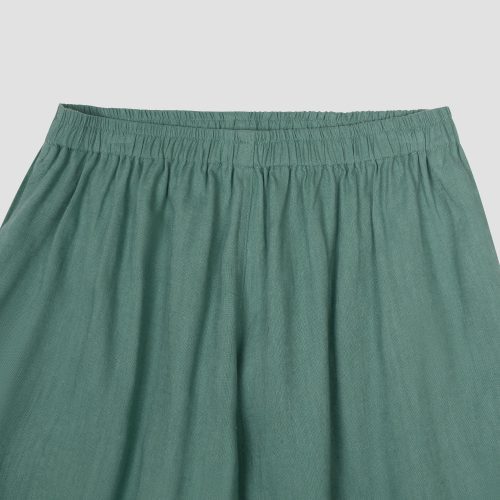 PigletinBed Women sLinenTencelPJ TranquilGreen Trousers Detail